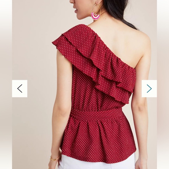 Maeve Rita Ruffled One-Shoulder Top - Picture 3 of 11